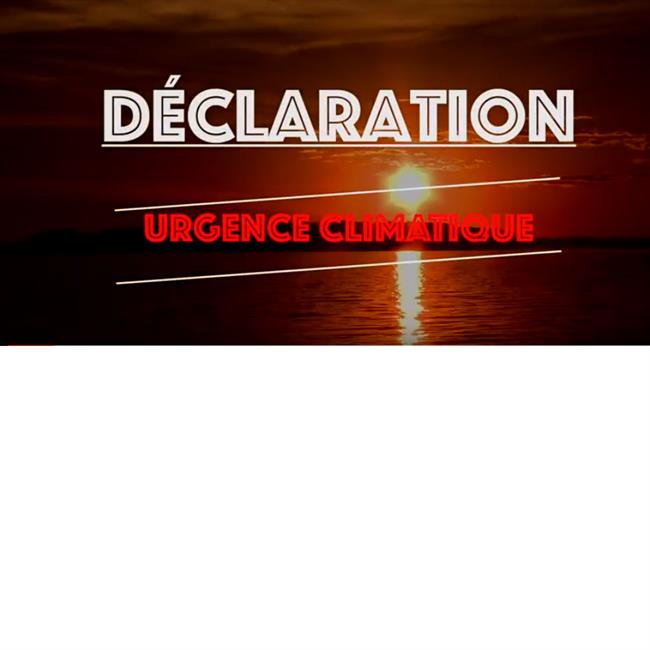 Déclaration d'urgence climatique